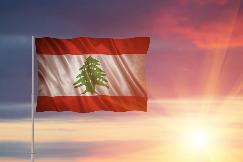 Flag of the Lebanon