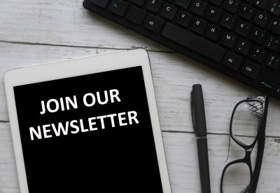 Join our newsletter concept Join our newsletter concept